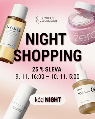 NIGHT SHOPPING je tady 🌙✨ 25 % sleva na celý nákup. Tato speciální sleva je jen jednou za rok, tak ať vám neunikne. 🕓...